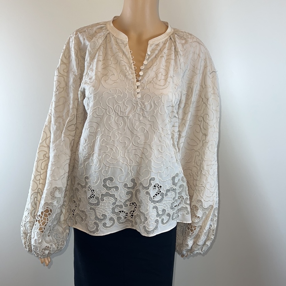 Jonathan Simkhai Jaid Embroidered Blouse - Picture 10 of 14